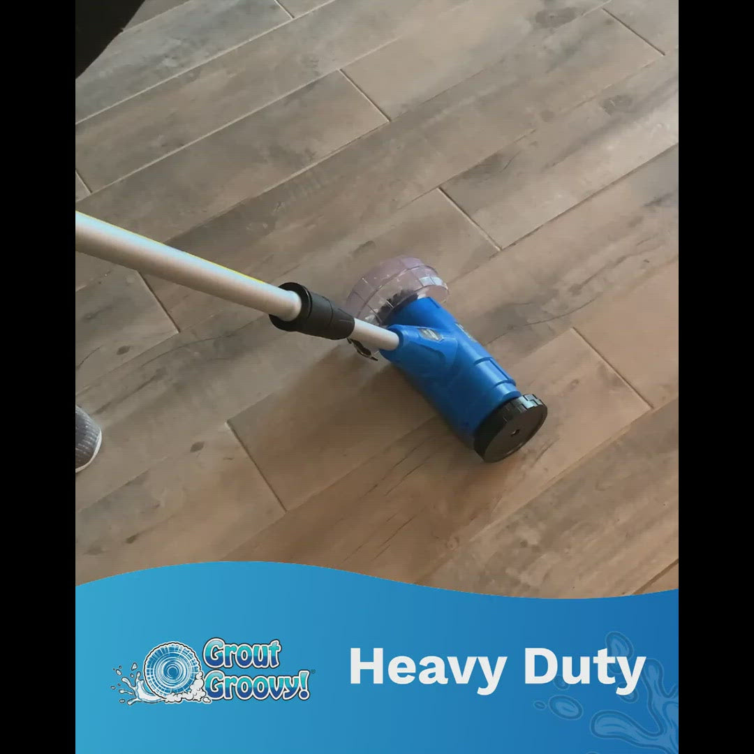 Grout Groovy! Electric Stand Up Lightweight Grout Cleaning Machine, Safely  Cleans Grout Floor Tiles, Cleaning Brush Wheel, 20' Cord, 120 V
